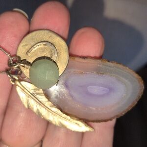 St. Thomas Long Cluster Pendant Necklace